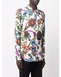 VERSACE JEANS COUTURE Regalia Baroque Print Long Sleeve Shirt