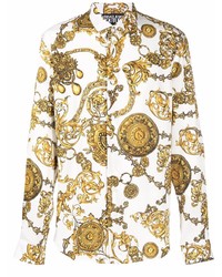 VERSACE JEANS COUTURE Regalia Baroque Print Long Sleeve Shirt