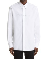 Givenchy Reverse Logo Button Up Shirt