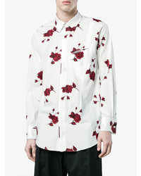 Bed J.W. Ford Rose Print Button Down Shirt