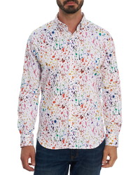 Robert Graham Rossington Spatter Print Button Up Shirt