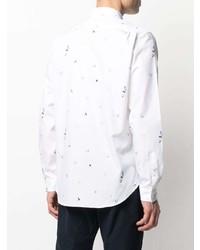 PS Paul Smith Slim Cut Paint Splatter Shirt