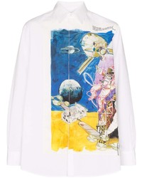 Valentino Spaceman Print Shirt