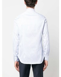 Canali Stripe Print Long Sleeved Shirt