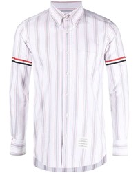 Thom Browne Stripe Print Long Sleeved Shirt