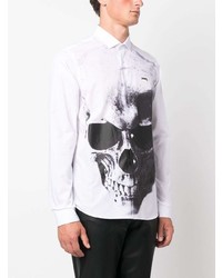 Philipp Plein Sugar Daddy Skull Print Shirt