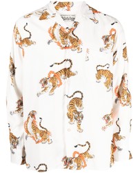 Wacko Maria Tiger Print Long Sleeve Shirt
