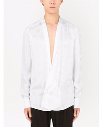 Dolce & Gabbana V Neck Long Sleeve Shirt