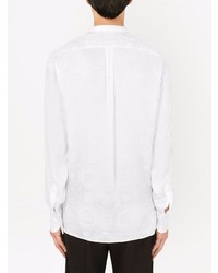 Dolce & Gabbana V Neck Long Sleeve Shirt