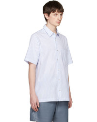 Nanushka White Blue Adam Shirt