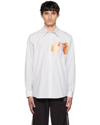Doublet White Hand Embroidery Shirt