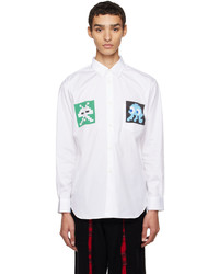 Comme Des Garcons SHIRT White Invader Edition Graphic Shirt