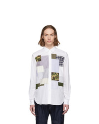Junya Watanabe White Multi Fabric Mix Shirt