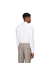 Gucci White Multi Graphic Collar Shirt