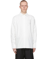 C2h4 White My Own Private Planet Detachable Layered Shirt