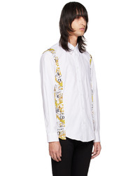 VERSACE JEANS COUTURE White Paneled Shirt