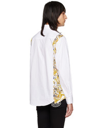 VERSACE JEANS COUTURE White Paneled Shirt