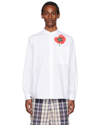 Kenzo White Paris Poppy Shirt