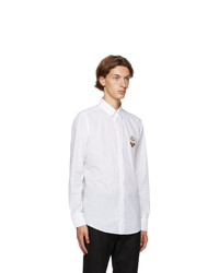 Dolce and Gabbana White Poplin Shirt