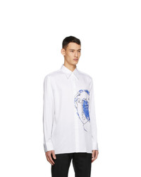 Sean Suen White Print Shirt