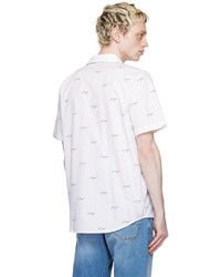 Hugo White Printed Shirt