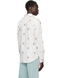 Ps By Paul Smith White Printed Shirt