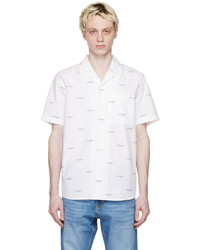 Hugo White Printed Shirt