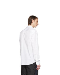 Kenzo White Square Logo Slim Fit Shirt