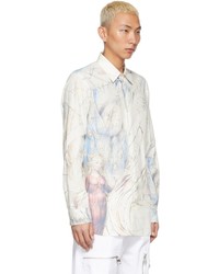 Alexander McQueen White William Blake Dante Print Shirt