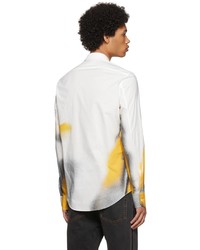 Alexander McQueen White Yellow Silhouette Shirt