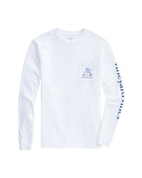 Vineyard Vines 1 Draft Pick Long Sleeve Pocket T Shirt