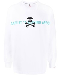 AAPE BY A BATHING APE Aape By A Bathing Ape Logo Print Long Sleeve T Shirt