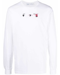 Off-White Arrow Logo Print Long Sleeve T Shirt