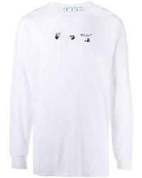Off-White Arrows Print Long Sleeve T Shirt