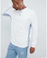 adidas Originals Authentic Long Sleeve Top In White Dj2867