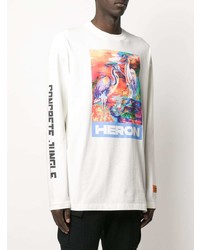 Heron Preston Bird Print Long Sleeved T Shirt