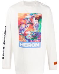 Heron Preston Bird Print Long Sleeved T Shirt