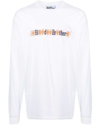 Blood Brother Blackburn Logo Print Long Sleeve T Shirt