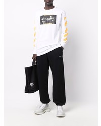 Off-White Carav Painting Ls Tee White Multicolor