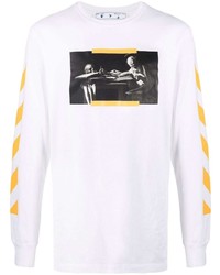 Off-White Carav Painting Ls Tee White Multicolor
