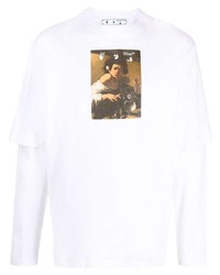 Off-White Caravaggio Print Layered Sleeve T Shirt