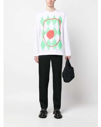 Comme Des Garcons Homme Plus Comme Des Garons Homme Plus Graphic Print Long Sleeve T Shirt