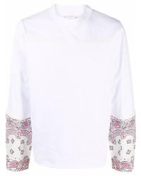 Sacai Contrast Sleeve Cotton T Shirt