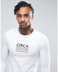 Asos Extreme Muscle Long Sleeve T Shirt With Circa Print