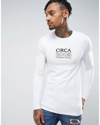 Asos Extreme Muscle Long Sleeve T Shirt With Circa Print