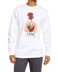 Vans Flores Long Sleeve Cotton Graphic Tee