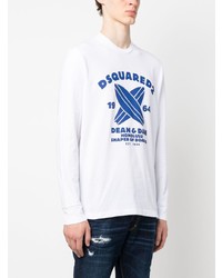DSQUARED2 Graphic Print Long Sleeve T Shirt