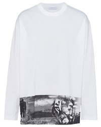 Prada Graphic Print Long Sleeve T Shirt