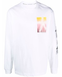 Calvin Klein Jeans Graphic Print Long Sleeved T Shirt