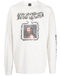 SAINT MXXXXXX Graphic Print Long Sleeved T Shirt